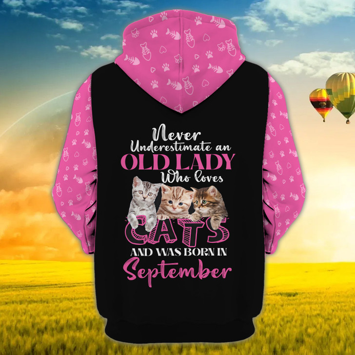 FUNSTUFFPRINT   Love Cats 3- Personalized Name  3D Hoodie and Zip Hoodie