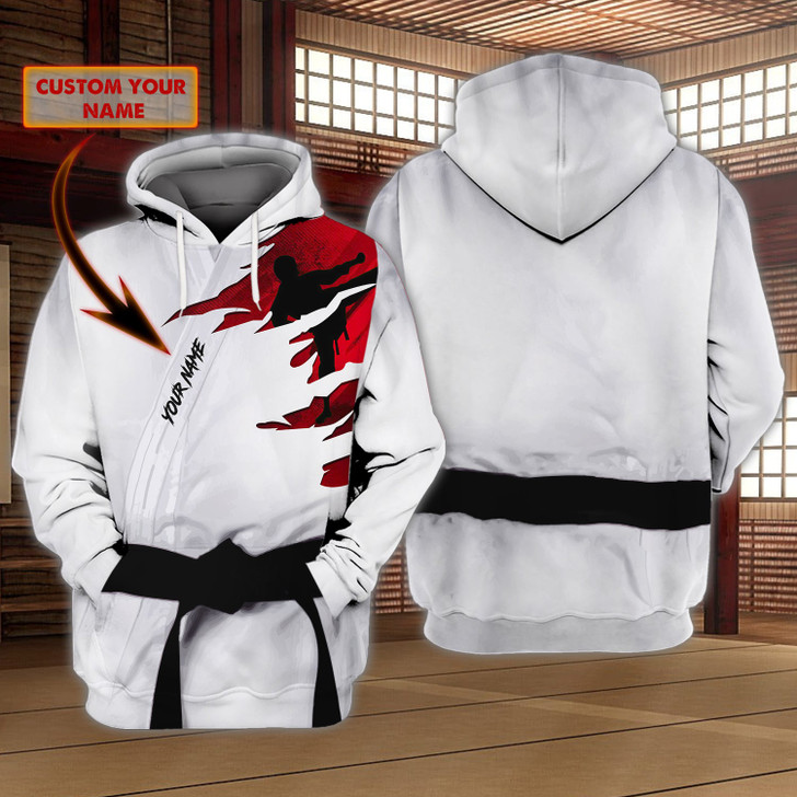 FUNSTUFFPRINT Blue & Red Fire Trucker   3D Hoodie and Zip Hoodie