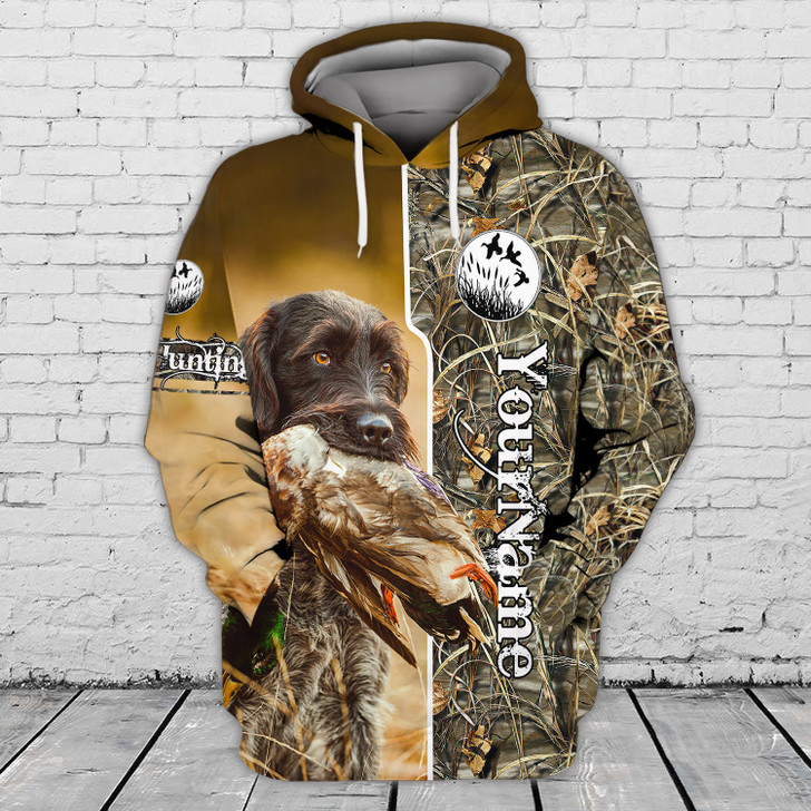 FUNSTUFFPRINT  Duch Hunting - Personalized Name - CV98 3D Hoodie and Zip Hoodie
