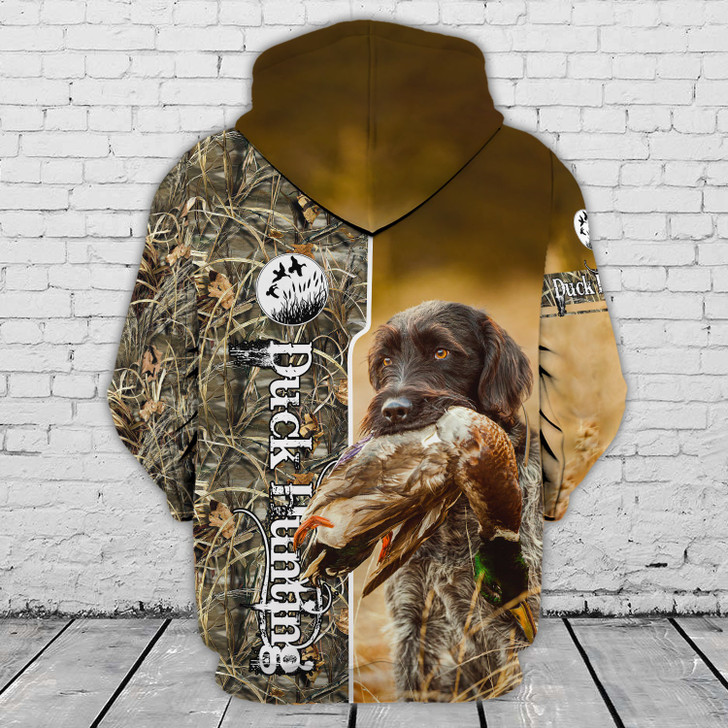 FUNSTUFFPRINT  Duch Hunting - Personalized Name - CV98 3D Hoodie and Zip Hoodie