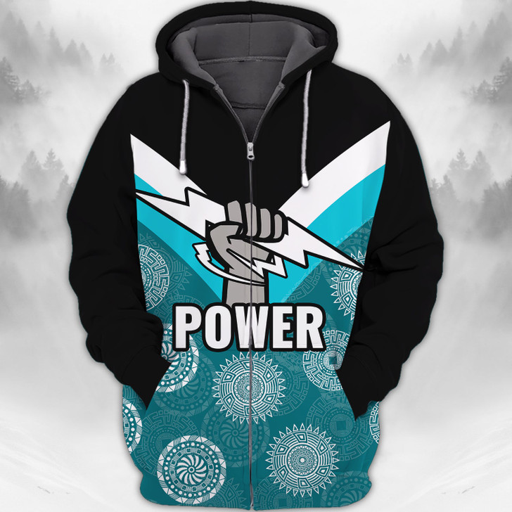 FUNSTUFFPRINT Port Adelaide 2 - Personalized Name    3D Hoodie and Zip Hoodie