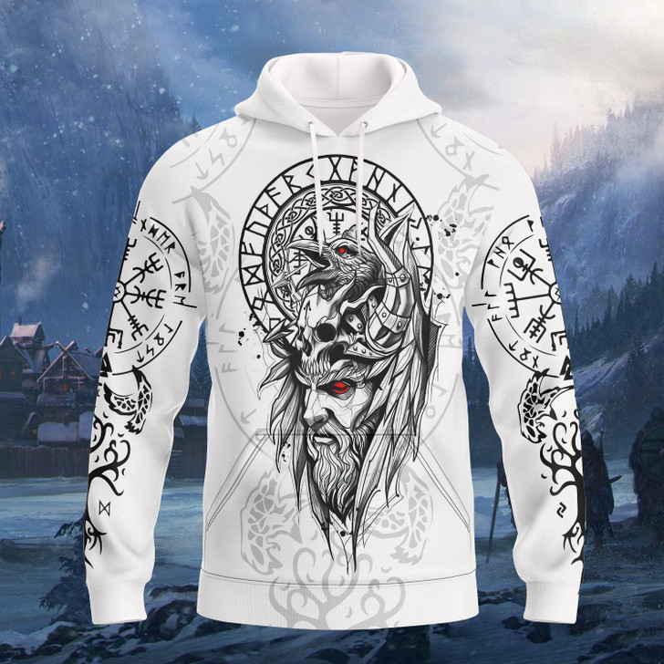 FUNSTUFFPRINT Viking 02 3D Hoodie and Zip Hoodie