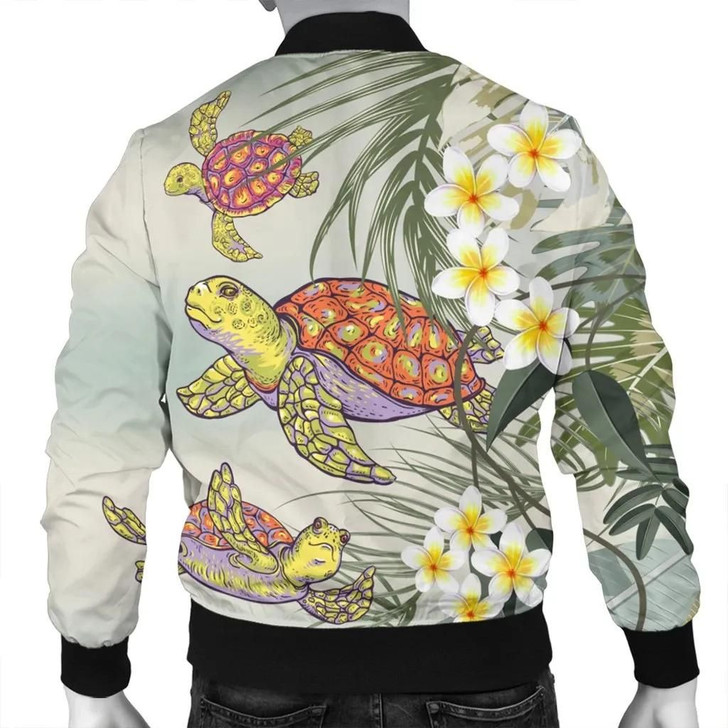 FUNSTUFFPRINTINT Hawaii Honu Chibi Sea Plumeria Bomber Jacket – AH – J4R  3D Bomber Jacket