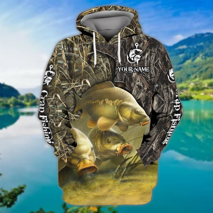 FUNSTUFFPRINT  Crap Fishing - Personalized Name 3D Hoodie - CV98 HKM  3D Hoodie and Zip Hoodie