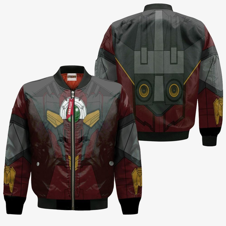 FUNSTUFFPRINTINT OZ-13MS Gundam Epyon Bomber Jacket Custom Gundam Wing Cosplay Costumes 3D Bomber Jacket