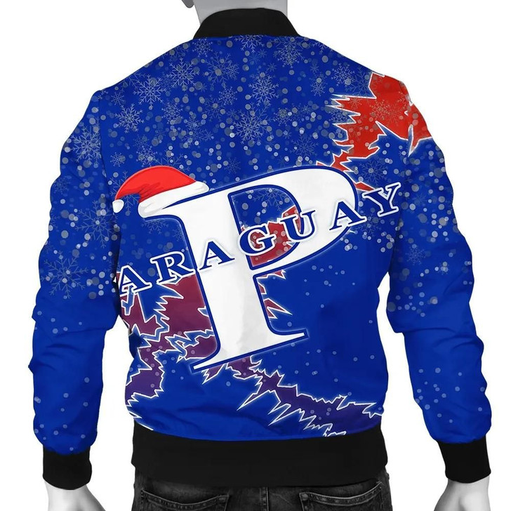 FUNSTUFFPRINTINT Paraguay Christmas Coat Of Arms Men Bomber Jacket X Style J78 3D Bomber Jacket