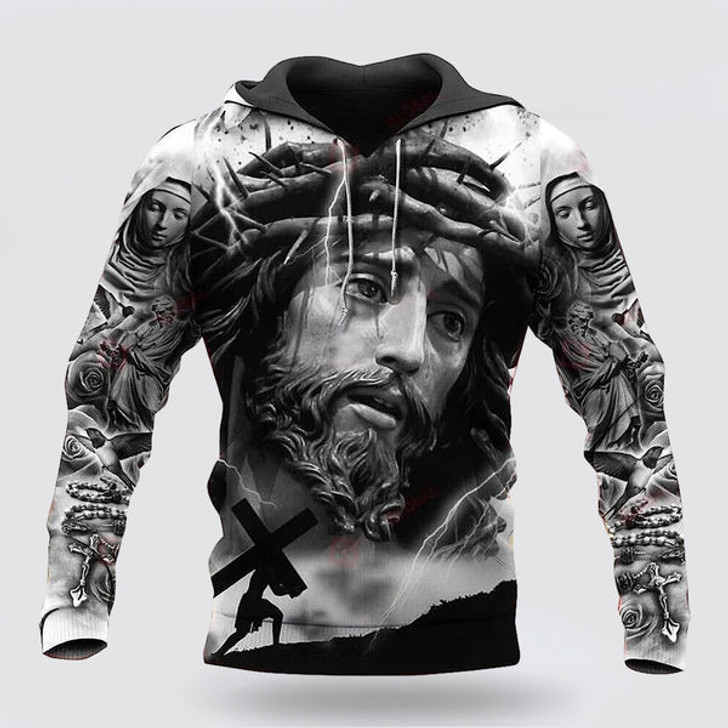 FUNSTUFFPRINT 3D Jesus God Jesus Is My Everything 3d Hoodies For Women Men - Christian Apparel 3D Hoodie and Zip Hoodie