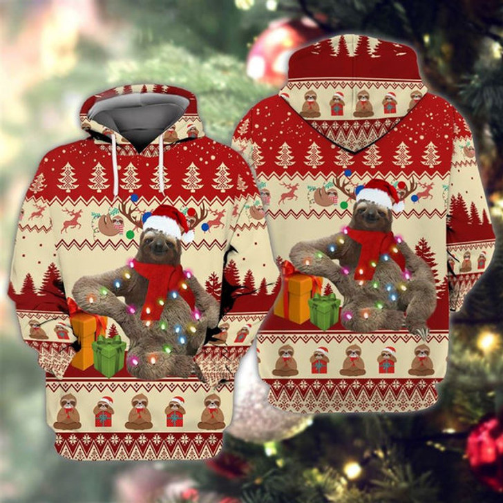 FUNSTUFFPRINT 3D loth Merry Christmas All Over 3D Hoodie and Zip Hoodie