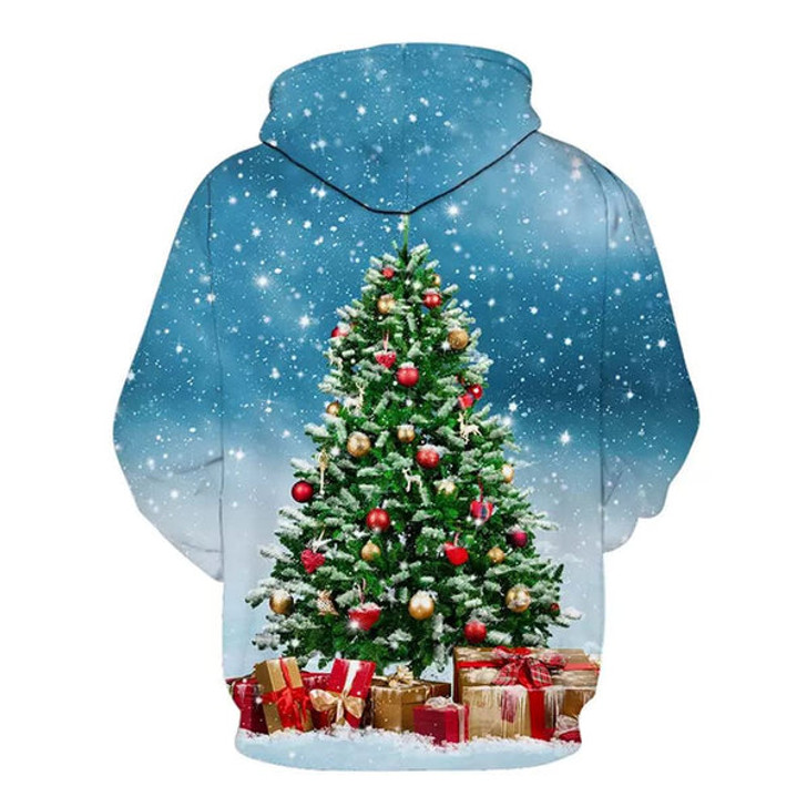 FUNSTUFFPRINT 3D Christmas Tree Gifts All Over 3D Hoodie and Zip Hoodie