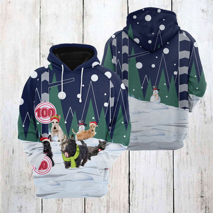 FUNSTUFFPRINT 3D Shark Jawlly Christmas All Over 3D Hoodie and Zip Hoodie