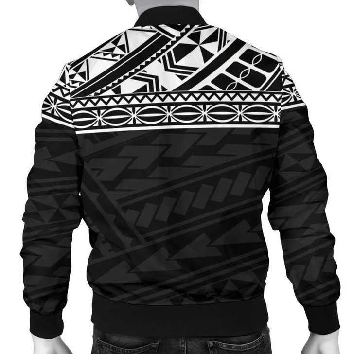 FUNSTUFFPRINTINT Polynesian Men’s Bomber Jacket – Custom Black Style – BN09 3D Bomber Jacket