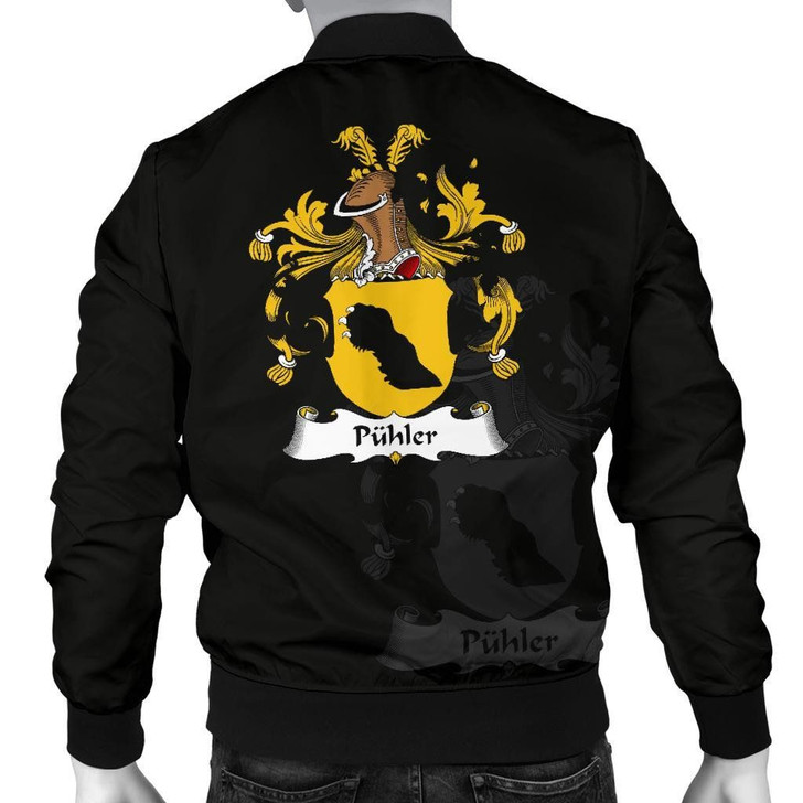 FUNSTUFFPRINTINT Puhler Germany Men’s Bomber Jacket – German Family Crest A7 3D Bomber Jacket