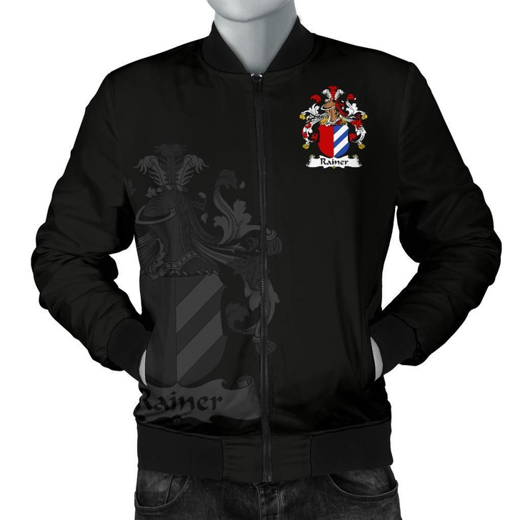 FUNSTUFFPRINTINT Rainer Germany Men’s Bomber Jacket – German Family Crest A7 3D Bomber Jacket