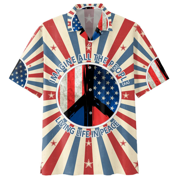 Independence Day ELephant 3D Hawaiian Shirt