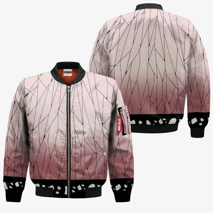 FUNSTUFFPRINTINT  Shinobu Bomber Jacket KNY Cosplay 3D Bomber Jacket
