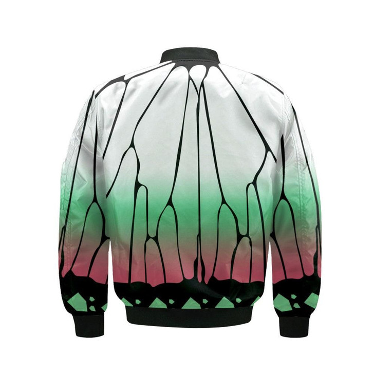 FUNSTUFFPRINTINT  Shinobu Kocho bomber Jacket KNY Cosplay 3D Bomber Jacket