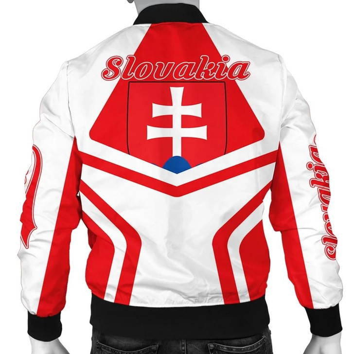 FUNSTUFFPRINTINT  Slovakia Coat Of Arms Men Bomber Jacket My Style J75 3D Bomber Jacket