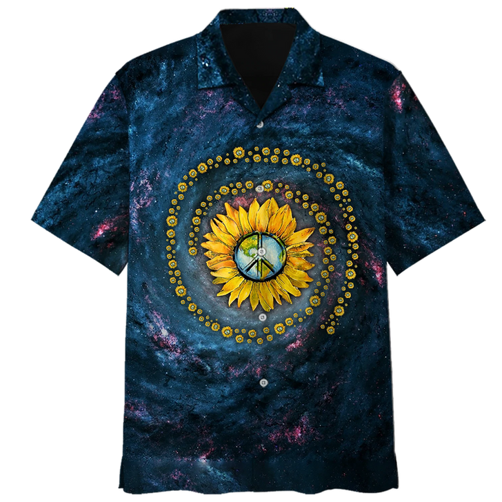 Psychedelic Shirt- Peace Sign- Hawaiian Shirt