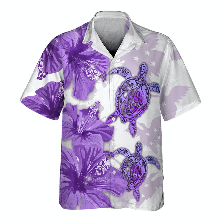 Blue Bird Turtle 3D Hawaiian shirt Men's
