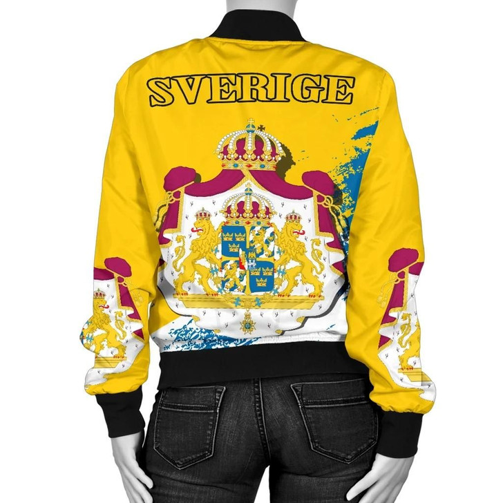 FUNSTUFFPRINTINT Sweden Special Women’s Bomber Jacket A5 3D Bomber Jacket