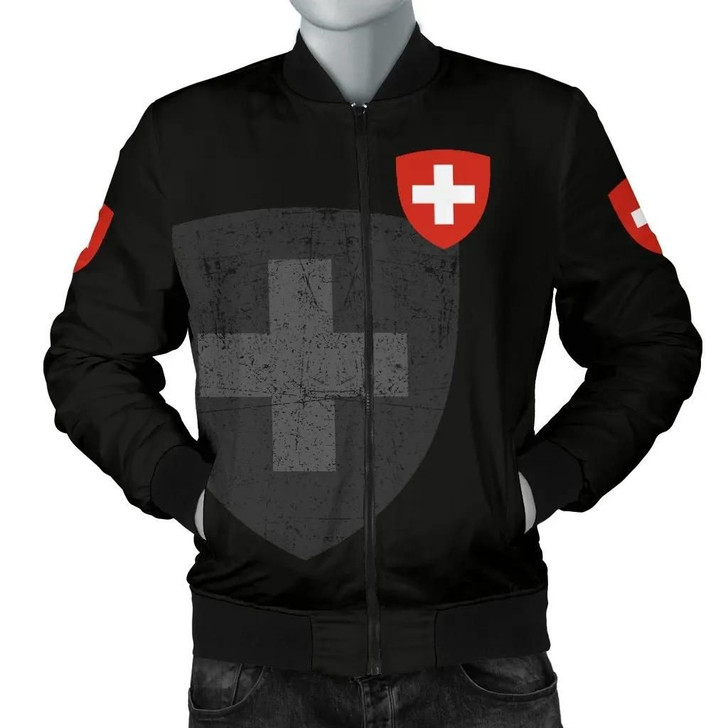 FUNSTUFFPRINTINT Switzerland Men’s Bomber Jacket A7 3D Bomber Jacket