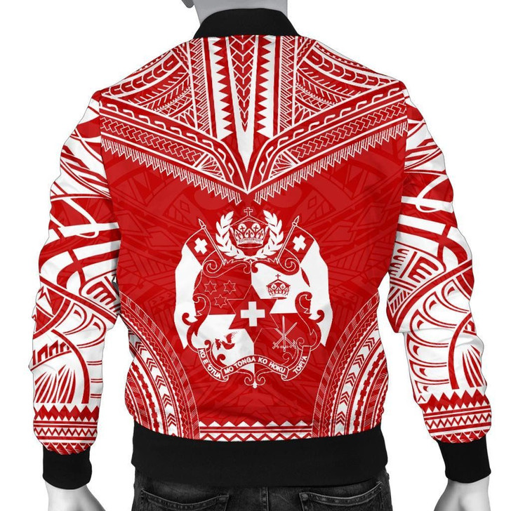 FUNSTUFFPRINTINT Tonga Flag Polynesian Chief Men’s Bomber Jacket – Bn10 3D Bomber Jacket