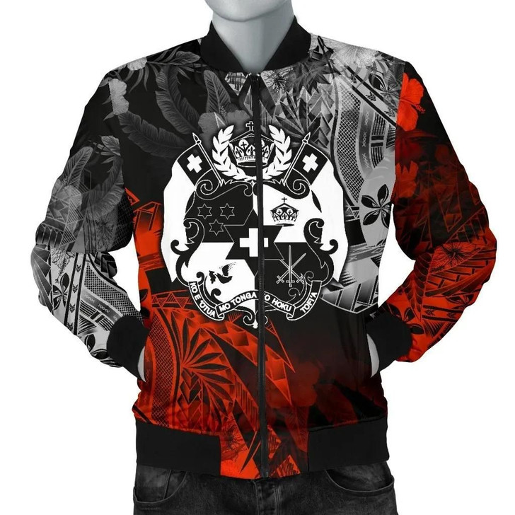 FUNSTUFFPRINTINT Tonga Polynesian Bomber – Vintage Polynesian Style – BN1525  3D Bomber Jacket