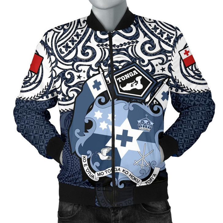 FUNSTUFFPRINTINT Tonga Polynesian Bomber Jacket (Men) – Tongan Pride (Blue) – BN15  3D Bomber Jacket
