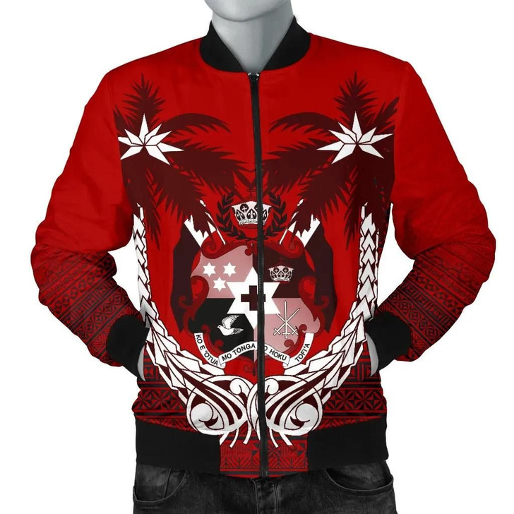 FUNSTUFFPRINTINT Tonga Polynesian Coconut Men’s Bomber Jacket A02  3D Bomber Jacket
