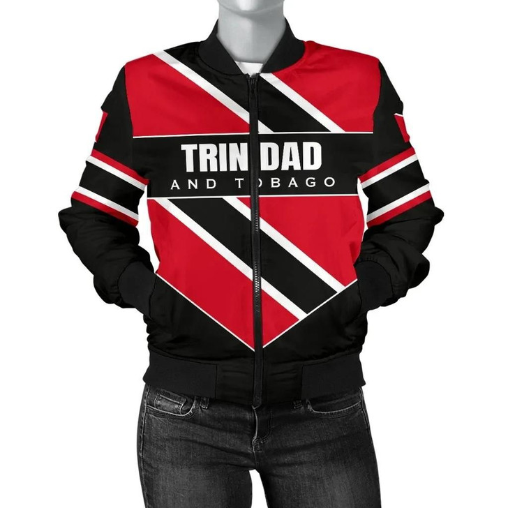 FUNSTUFFPRINTINT Trinidad and Tobago Women’s Bomber Jacket – Pro Energy A7  3D Bomber Jacket