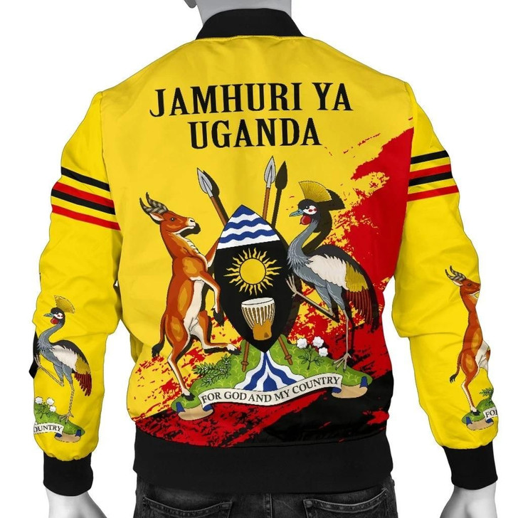 FUNSTUFFPRINTINT Uganda Special Men’s Bomber Jacket A7 3D Bomber Jacket