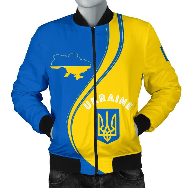 FUNSTUFFPRINTINT Ukraine Men’s Bomber Jacket – Generation K7 3D Bomber Jacket
