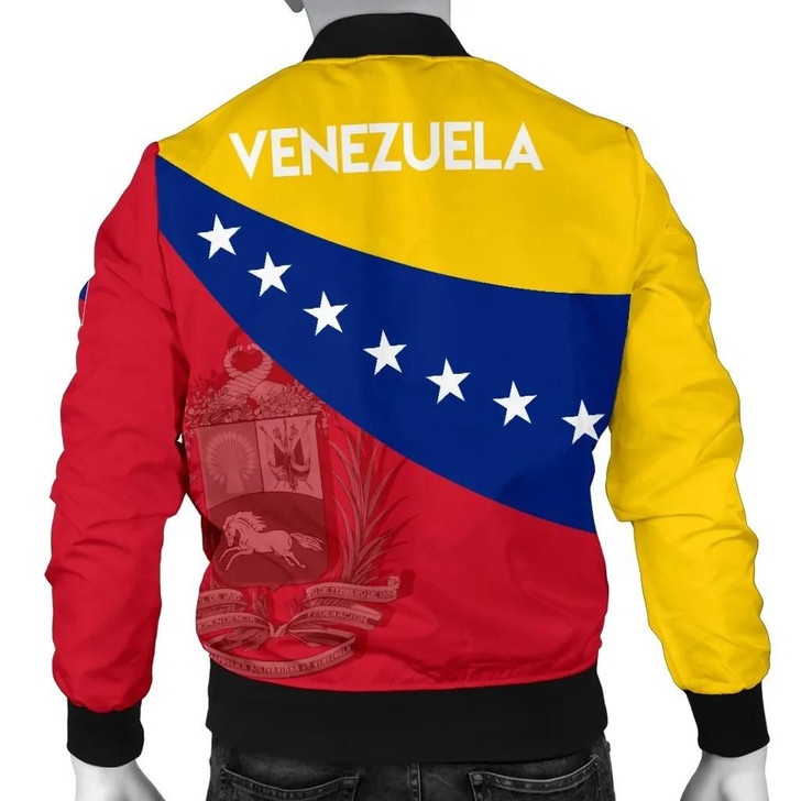 FUNSTUFFPRINTINT Venezuela Bomber Jacket Flag Independence Day Men A10 3D Bomber Jacket