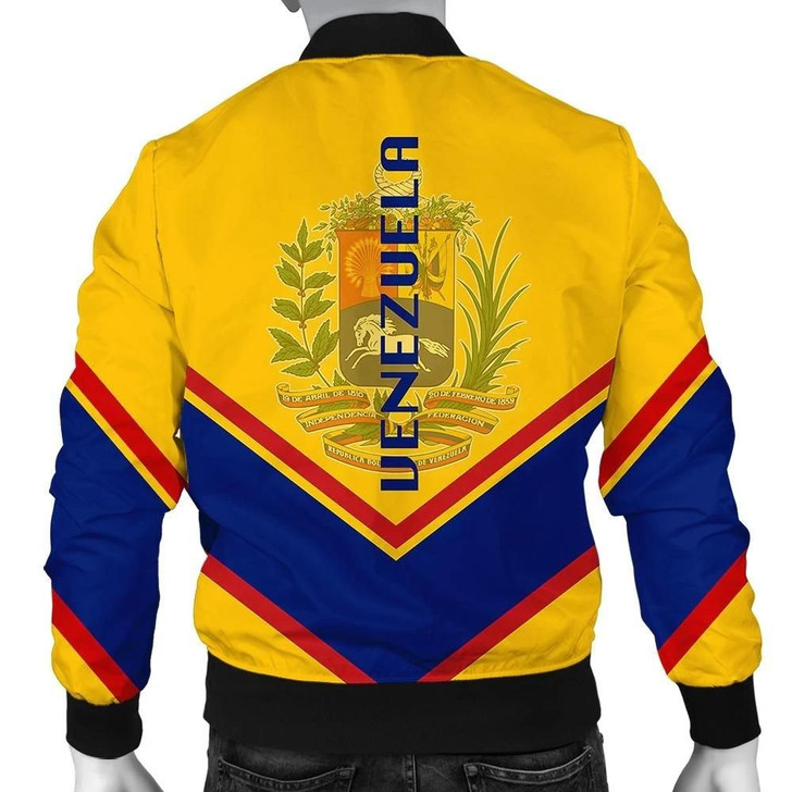 FUNSTUFFPRINTINT Venezuela Coat Of Arms Men Bomber Jacket Lucian Style J5W 3D Bomber Jacket