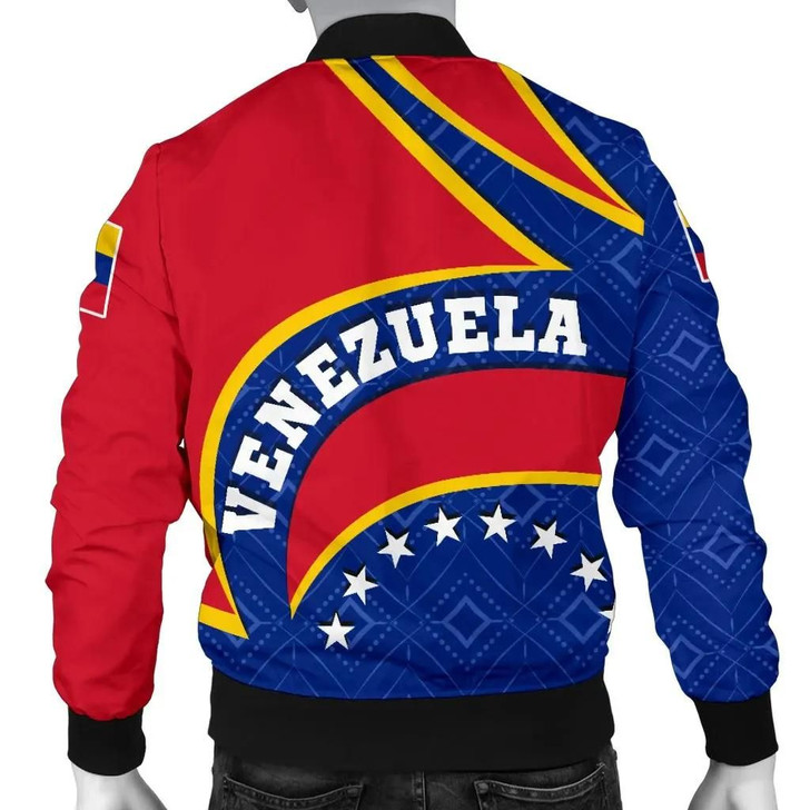 FUNSTUFFPRINTINT Venezuela Men’s Bomber Jacket – Venezuela Coat Of Arms – BN18 3D Bomber Jacket