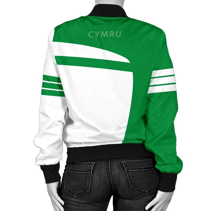FUNSTUFFPRINTINT Wales Sport Women’s Bomber Jacket – Premium Style J7 3D Bomber Jacket