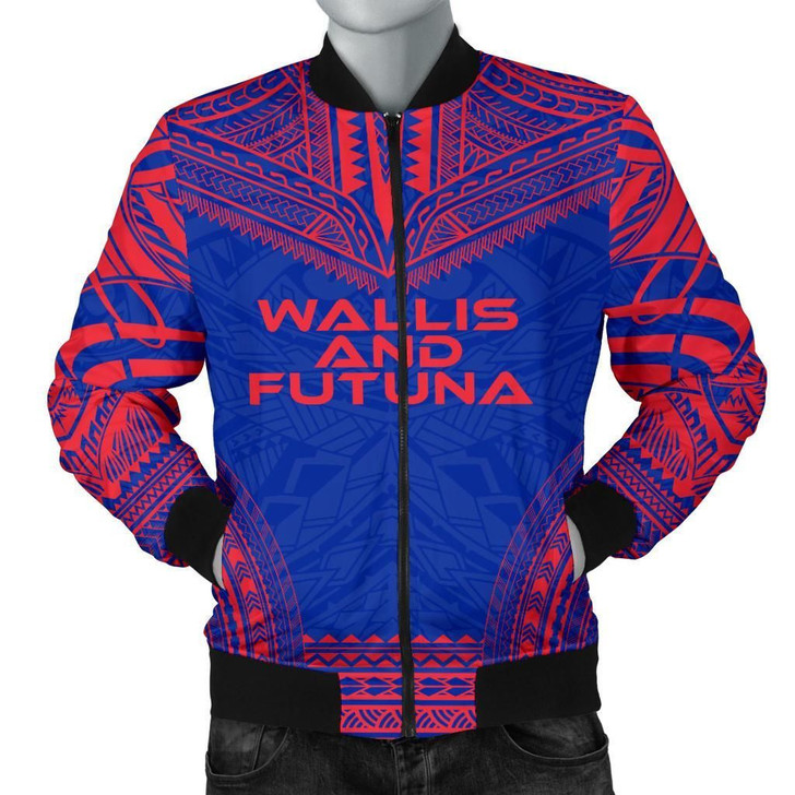 FUNSTUFFPRINTINT Wallis And Futuna Flag Polynesian Chief Men’s Bomber Jacket – Bn10 3D Bomber Jacket