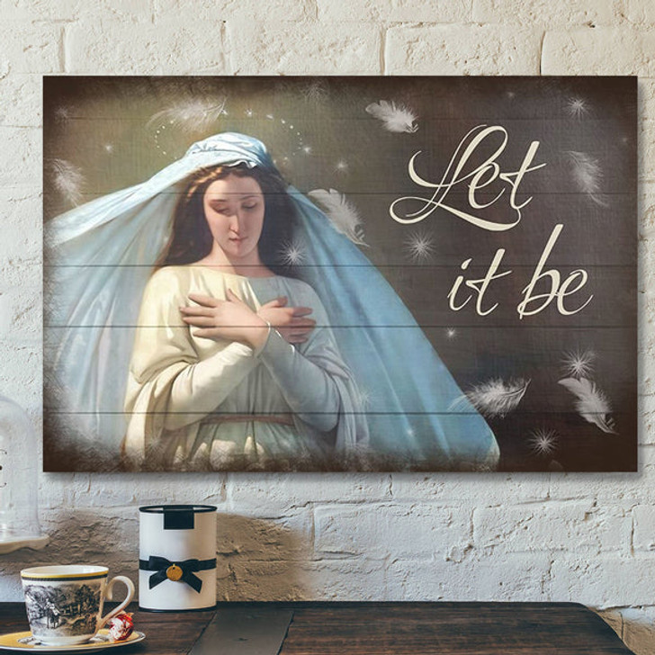 God Canvas - Bible Verse Canvas - Let It Be - Meaningful Christian Canvas - Scripture Canvas