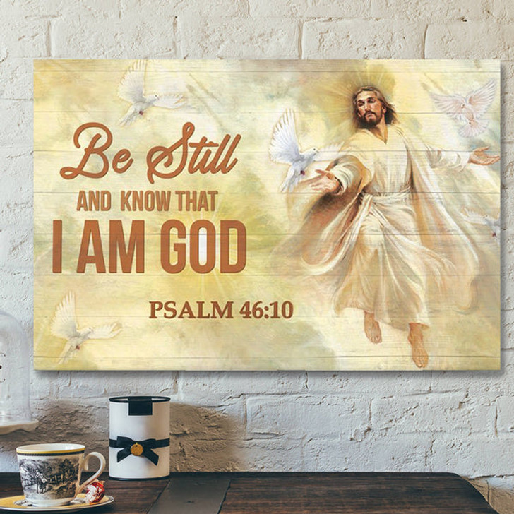 God Canvas - Bible Verse Canvas - I Am God - Beautiful Jesus Canvas - Scripture Canvas