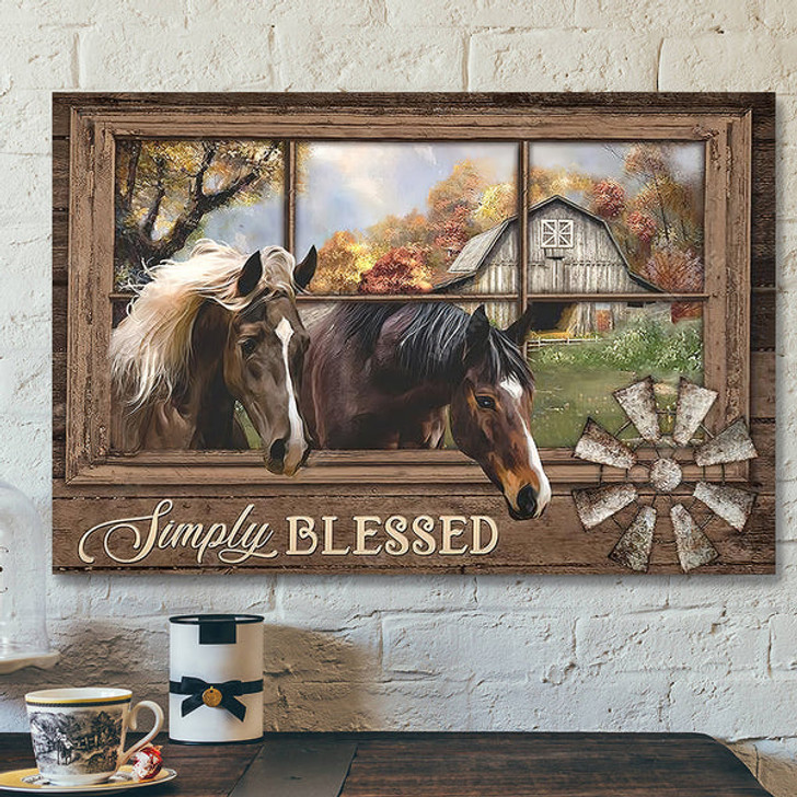 Landscape God Canvas Prints - Bible Verse Canvas - God Wall Art - Simply Blessed Jesus - Jesus Christ Poster