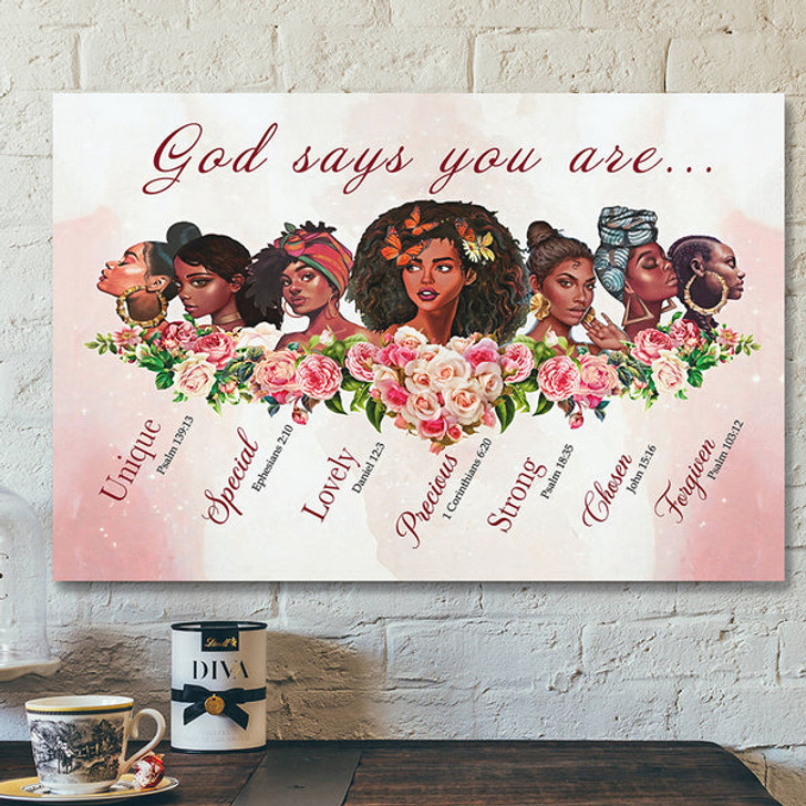 Scripture Canvas Wall Art - Jesus Canvas - Canvas Poster You Are The Girl Canvas Poster