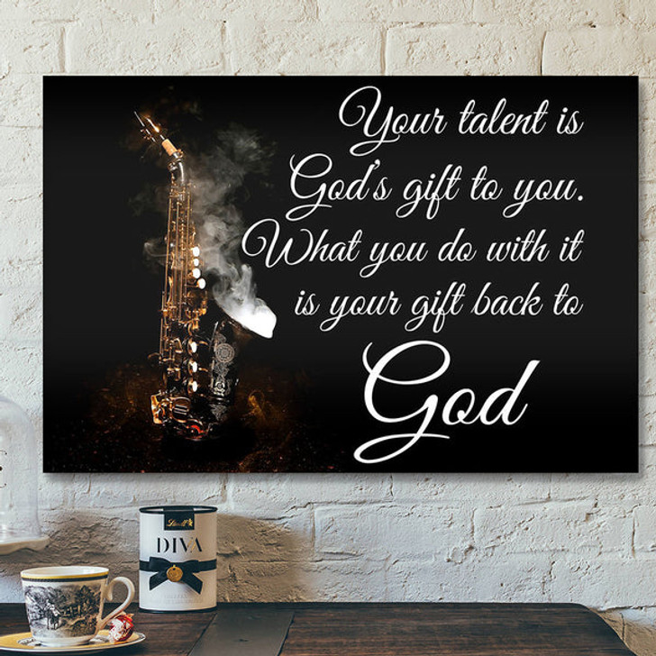 Scripture Wall Decor - Jesus Canvas Art - Wall Art - Be Still & Know That I Am God Canvas Poster