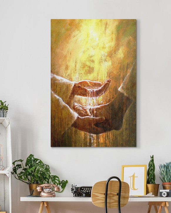 Jesus washing feet art Canvas Prints