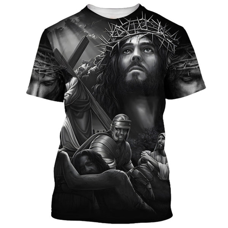 FUNSTUFFPRINT Jesus Savior 3D All Over Printed Shirt for Men and Women

 3D T-shirt