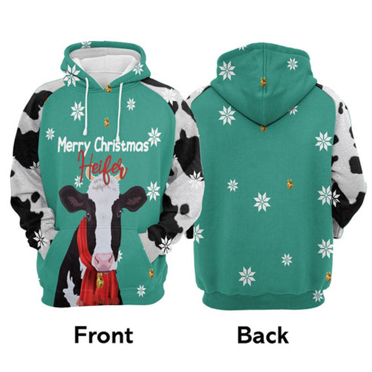 FUNSTUFFPRINT 3D Cute Penguin Christmas All Over 3D Hoodie and Zip Hoodie