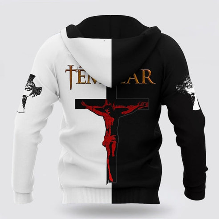 FUNSTUFFPRINT 3D Warrior Jesus My God My King My Lord 3D Hoodie and Zip Hoodie