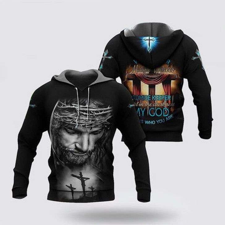 FUNSTUFFPRINT 3D Jesus My God Who You Are 3D Hoodie and Zip Hoodie