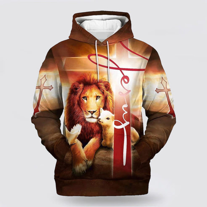 FUNSTUFFPRINT 3D Jesus Cross 3D Hoodie and Zip Hoodie
