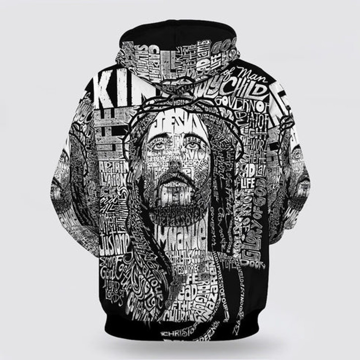 FUNSTUFFPRINT 3D Jesus Christ One Nation Under God Veteran 3D Hoodie and Zip Hoodie