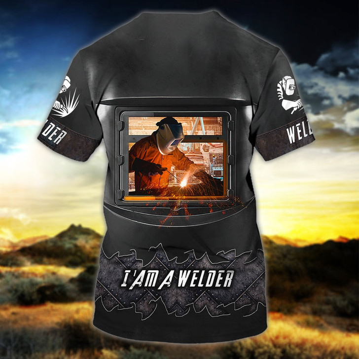 FUNSTUFFPRINT Personalized I'm a Welder 3D Shirt, Uniform Shirt for Welder Team, Welder Gifts 3D T-shirt